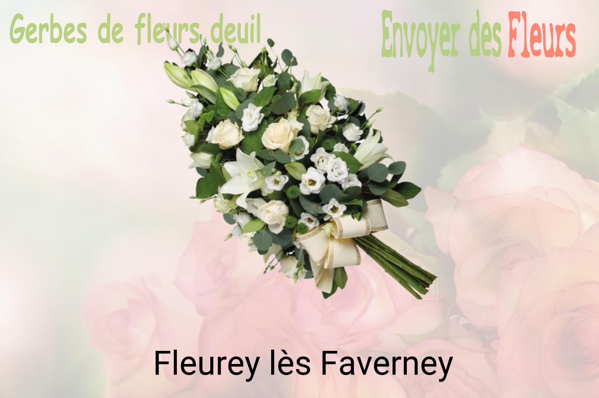 Gerbe de fleurs de deuil livrée à Fleurey-lès-Faverney